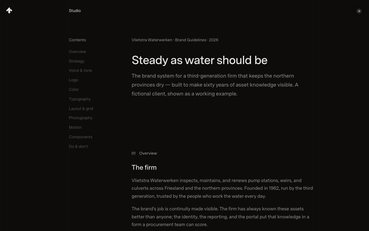 Brand identity preview